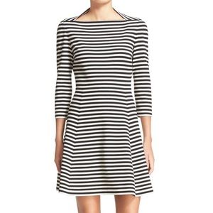 kate spade fit and flare striped dress